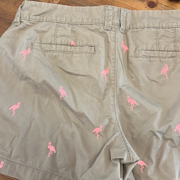 Old Navy khaki flamingo shorts - Picture 2 of 2